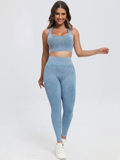 LE Wide Scoop Neck Top and Leggings Set