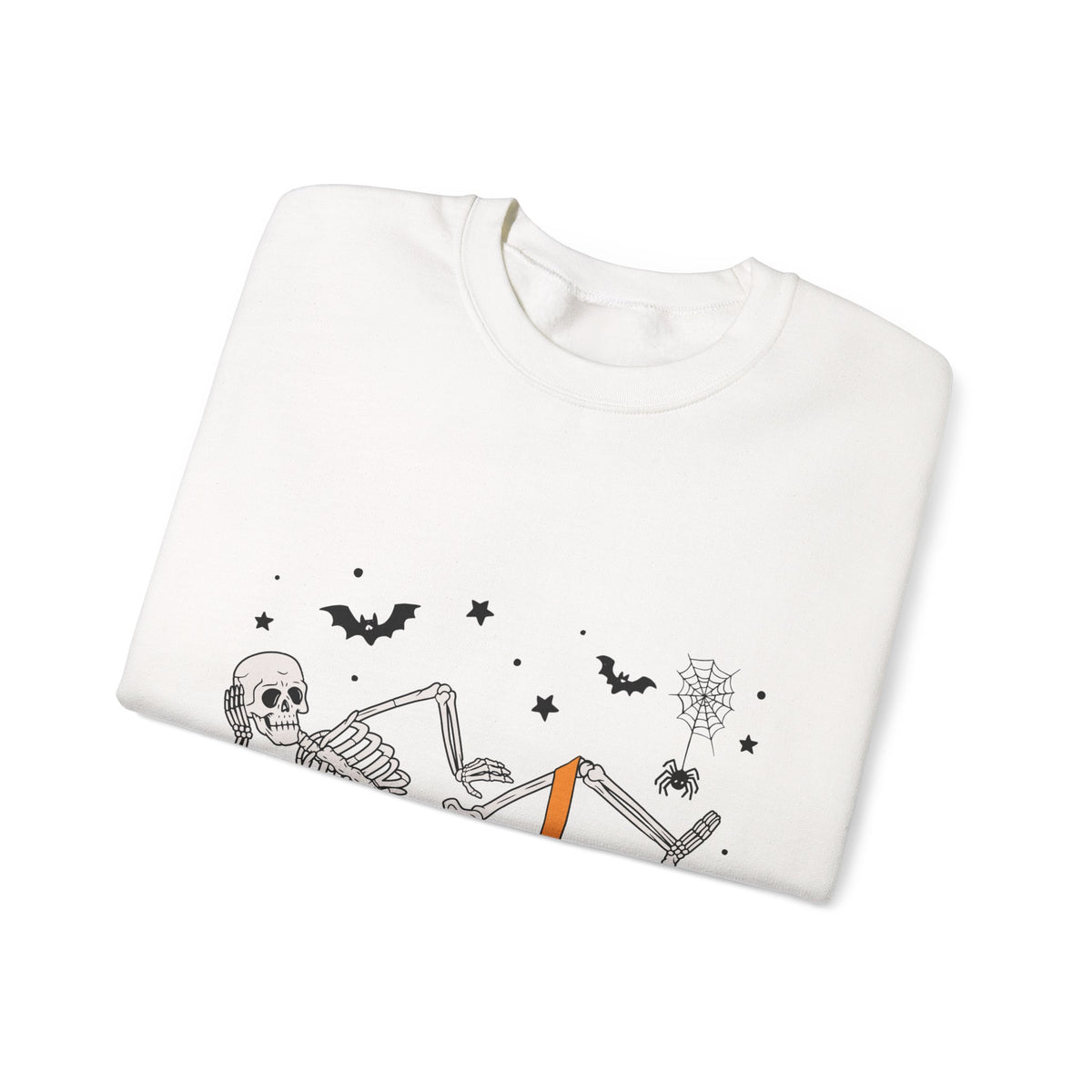 Glute Ghouls Skeleton Lounge Sweatshirt | Halloween Skeleton Fitness I Gildan Crewneck