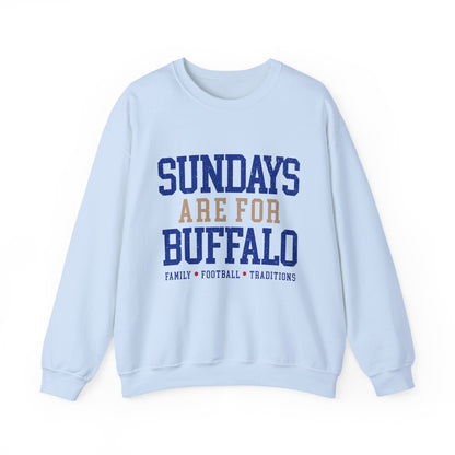 Sundays Are For Buffalo Bils Sweatshirt | NFL Football Fandom Crewneck I Gildan Crewneck Unisex