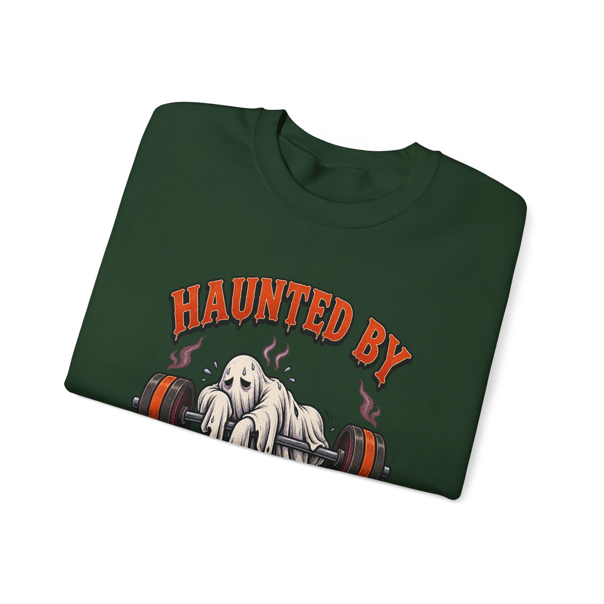 Haunted By My Last Set Sweatshirt | Ghost Lifting Gym Fitness I Gildan Crewneck