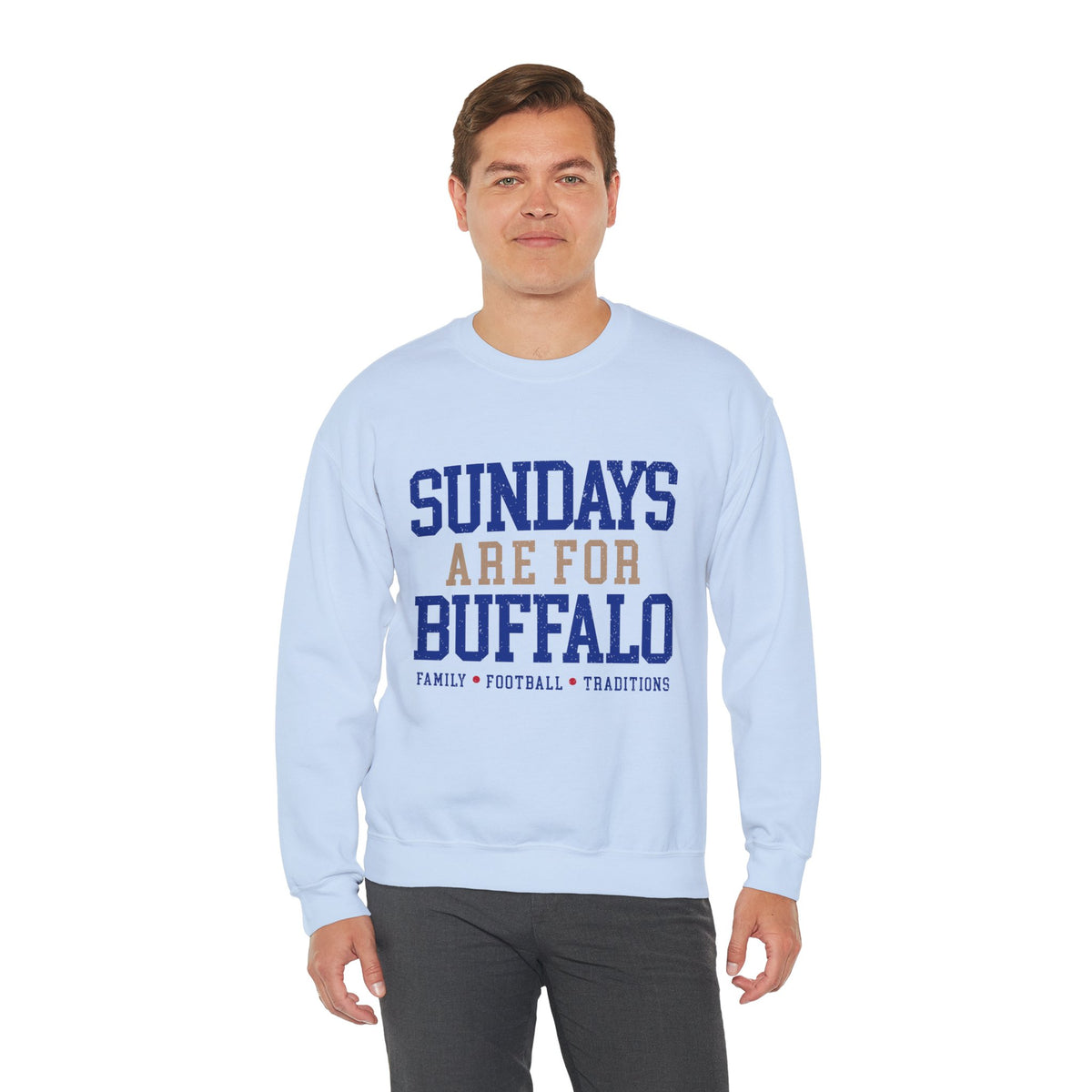 Sundays Are For Buffalo Bils Sweatshirt | NFL Football Fandom Crewneck I Gildan Crewneck Unisex
