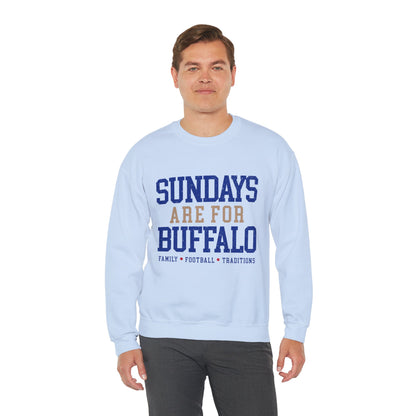 Sundays Are For Buffalo Bils Sweatshirt | NFL Football Fandom Crewneck I Gildan Crewneck Unisex