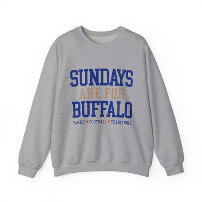 Sundays Are For Buffalo Bils Sweatshirt | NFL Football Fandom Crewneck I Gildan Crewneck Unisex
