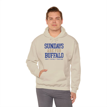 Sundays Are For Buffalo Hoodie | Football Tailgate Crew Pullover I Gildan Hoodie Unisex I Buffalo Bills NFL Fans