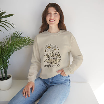 Three Wise Men Christmas Sweatshirt | Nativity Camel Storybook