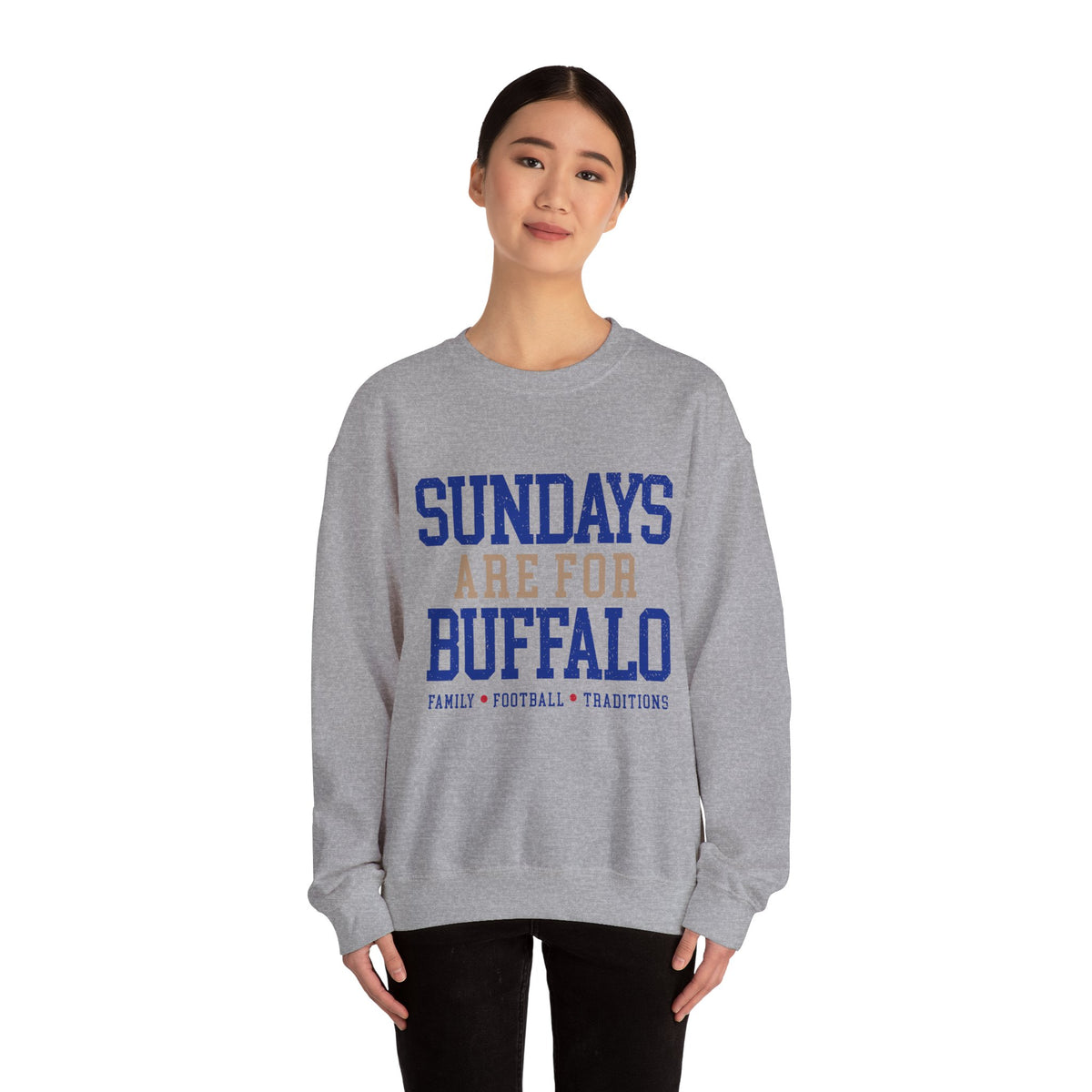 Sundays Are For Buffalo Bils Sweatshirt | NFL Football Fandom Crewneck I Gildan Crewneck Unisex