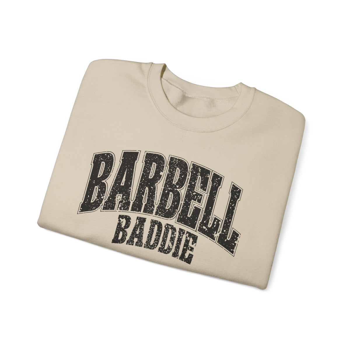 Barbell Baddie Sweatshirt | Gym Fitness Crewneck I Gildan Crewneck