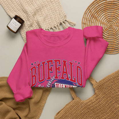 Buffalo Football Helmet Vintage Graphic Sweatshirt | 1960 Bills Logo I Gildan Crewneck Unisex