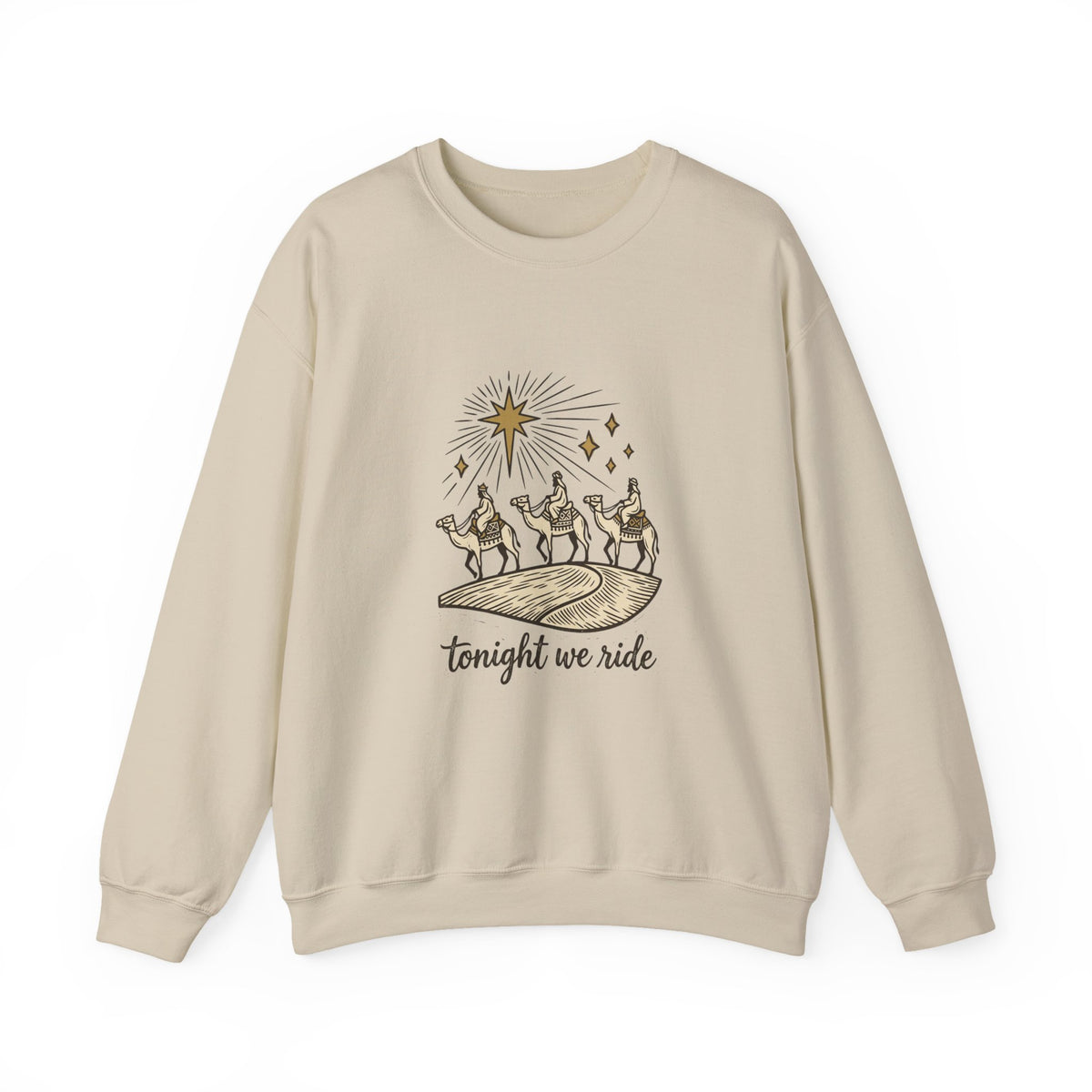 Three Wise Men Christmas Sweatshirt | Nativity Camel Storybook