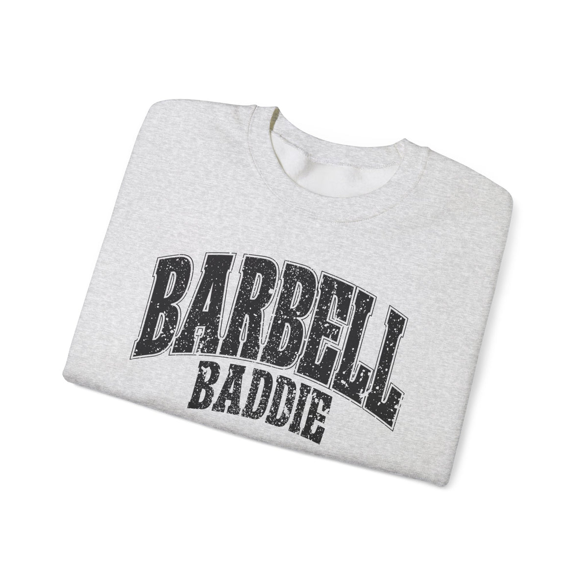 Barbell Baddie Sweatshirt | Gym Fitness Crewneck I Gildan Crewneck