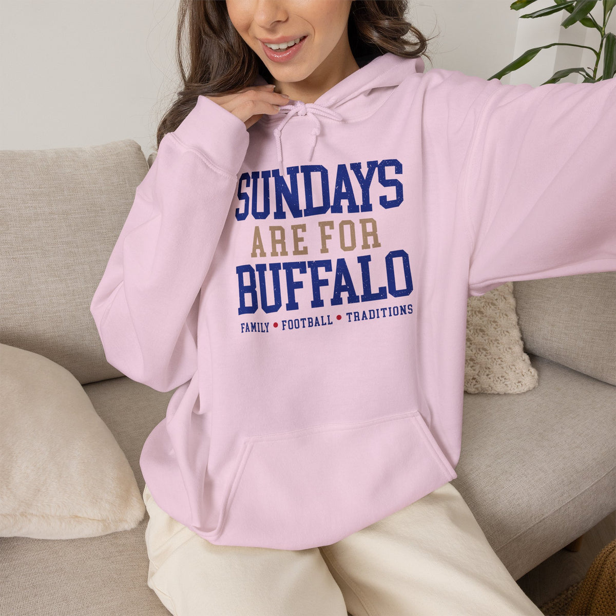 Sundays Are For Buffalo Hoodie | Football Tailgate Crew Pullover I Gildan Hoodie Unisex I Buffalo Bills NFL Fans
