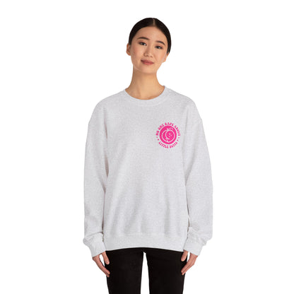 Squat Because No One Raps About Little Butts Sweatshirt | Pink Retro Fitness Quote I Gildan