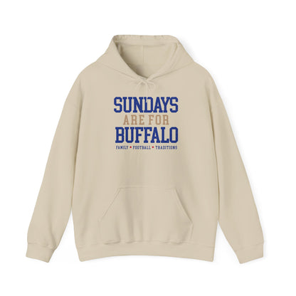 Sundays Are For Buffalo Hoodie | Football Tailgate Crew Pullover I Gildan Hoodie Unisex I Buffalo Bills NFL Fans