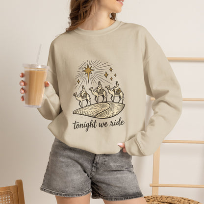 Three Wise Men Christmas Sweatshirt | Nativity Camel Storybook