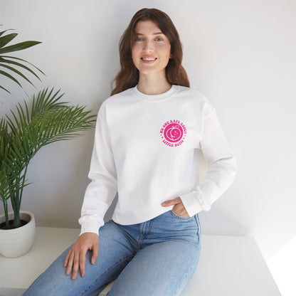 Squat Because No One Raps About Little Butts Sweatshirt | Pink Retro Fitness Quote I Gildan