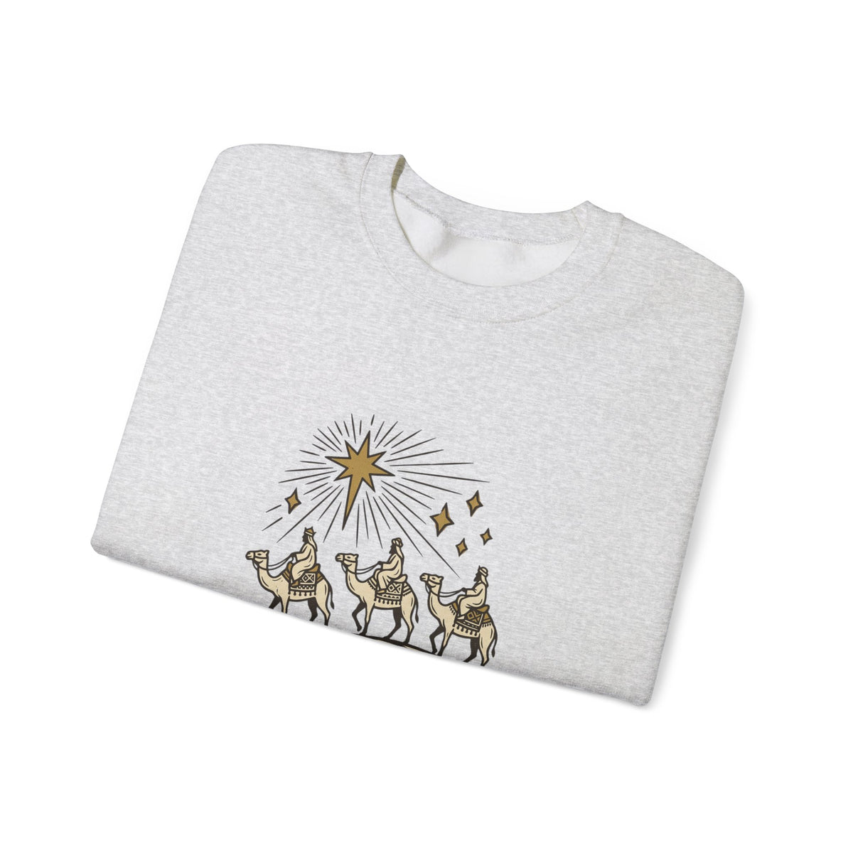 Three Wise Men Christmas Sweatshirt | Nativity Camel Storybook
