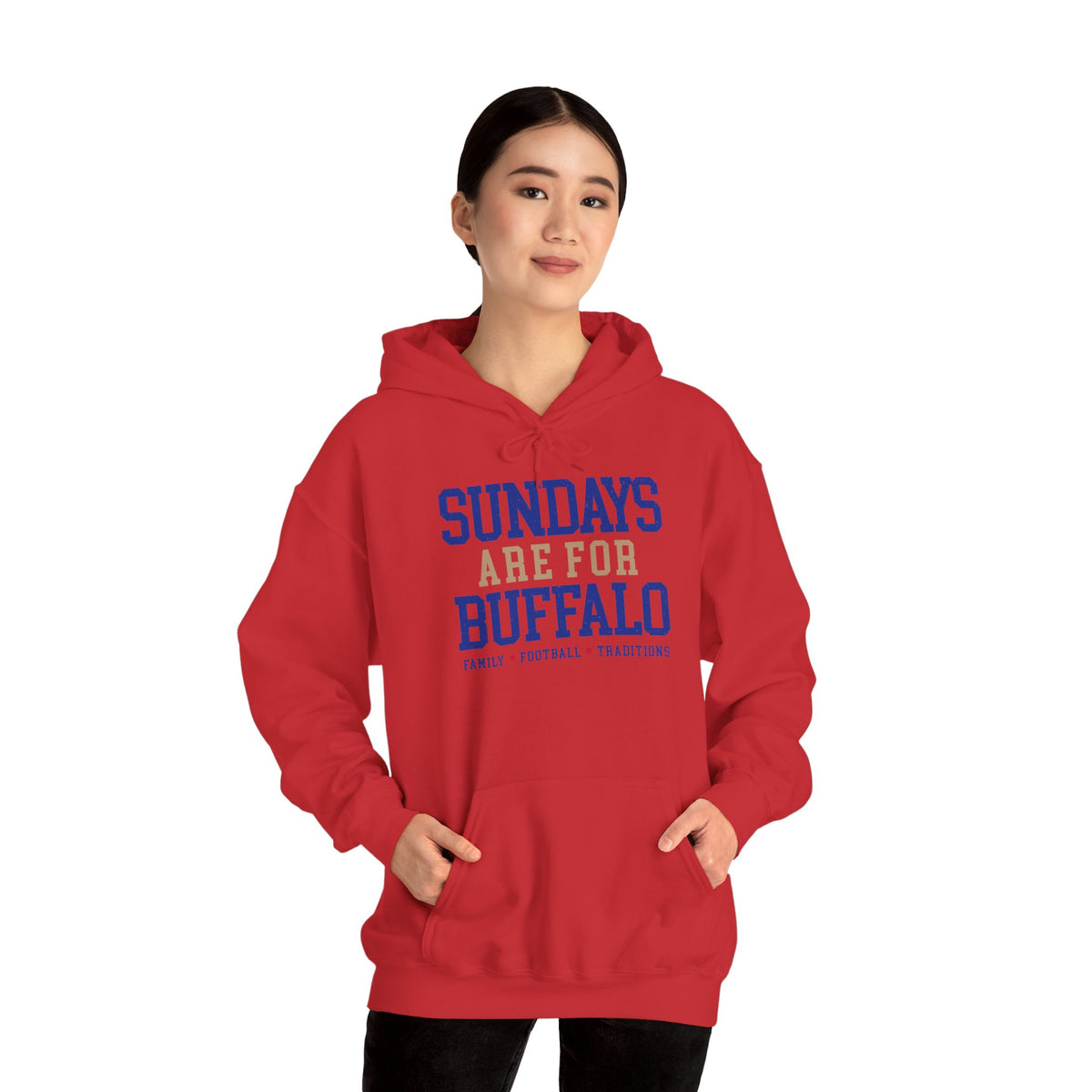 Sundays Are For Buffalo Hoodie | Football Tailgate Crew Pullover I Gildan Hoodie Unisex I Buffalo Bills NFL Fans