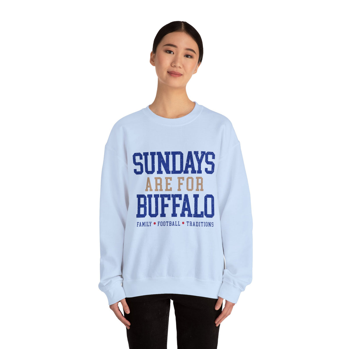 Sundays Are For Buffalo Bils Sweatshirt | NFL Football Fandom Crewneck I Gildan Crewneck Unisex