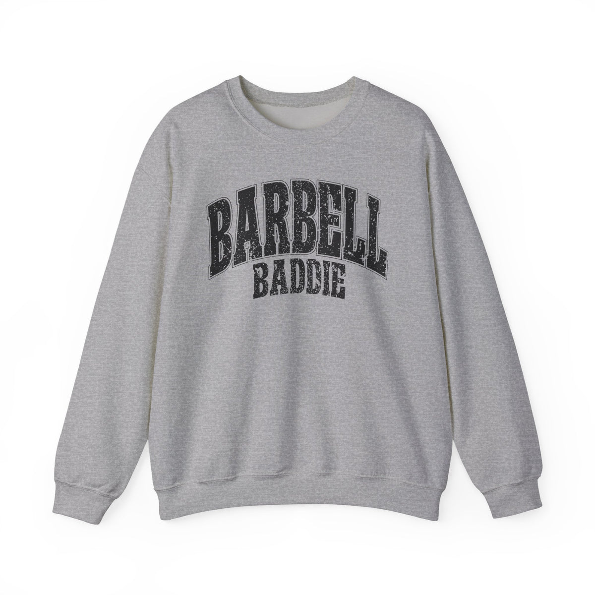 Barbell Baddie Sweatshirt | Gym Fitness Crewneck I Gildan Crewneck
