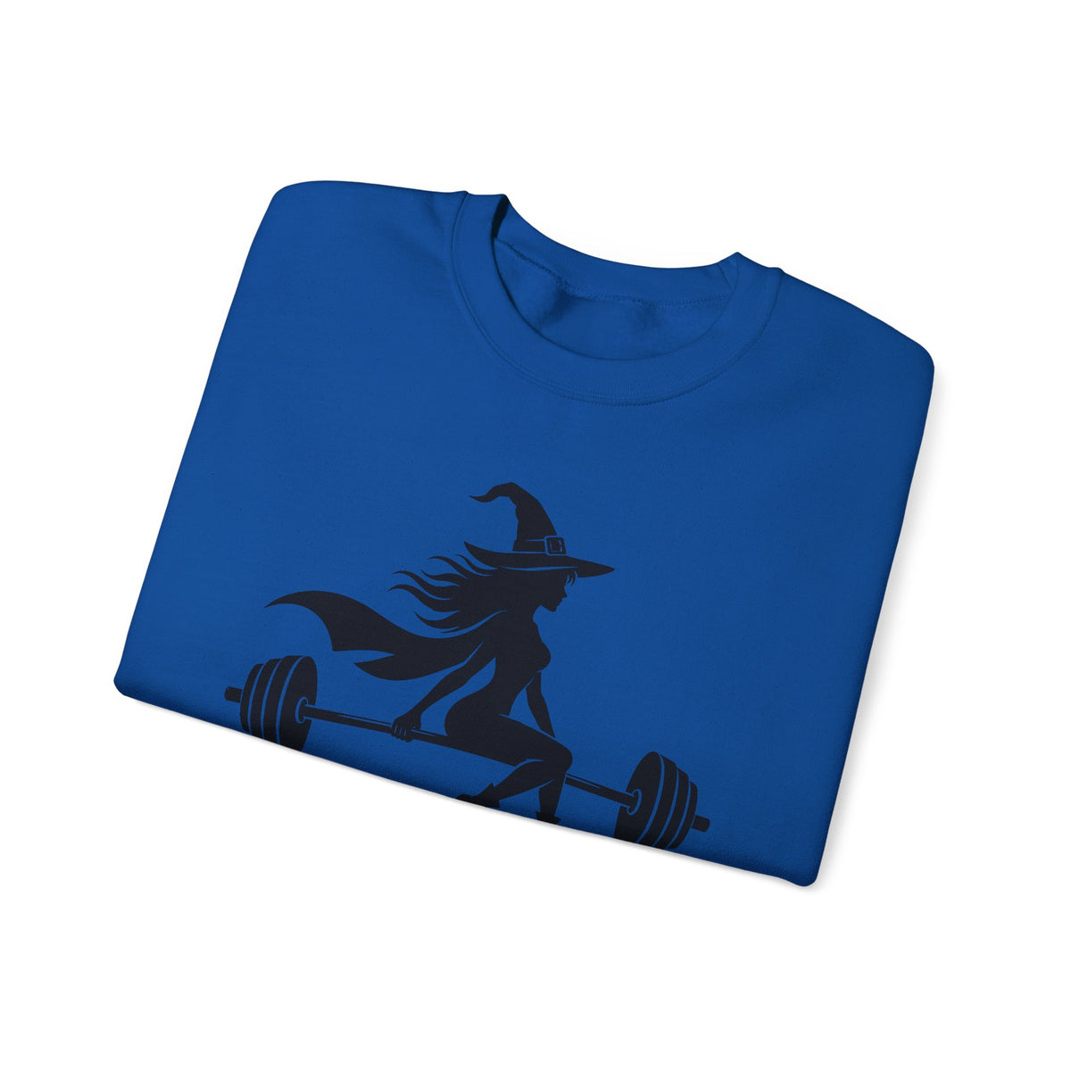 Witch Lifting Barbell Off to the Gym Sweatshirt | Halloween Fitness I Gildan