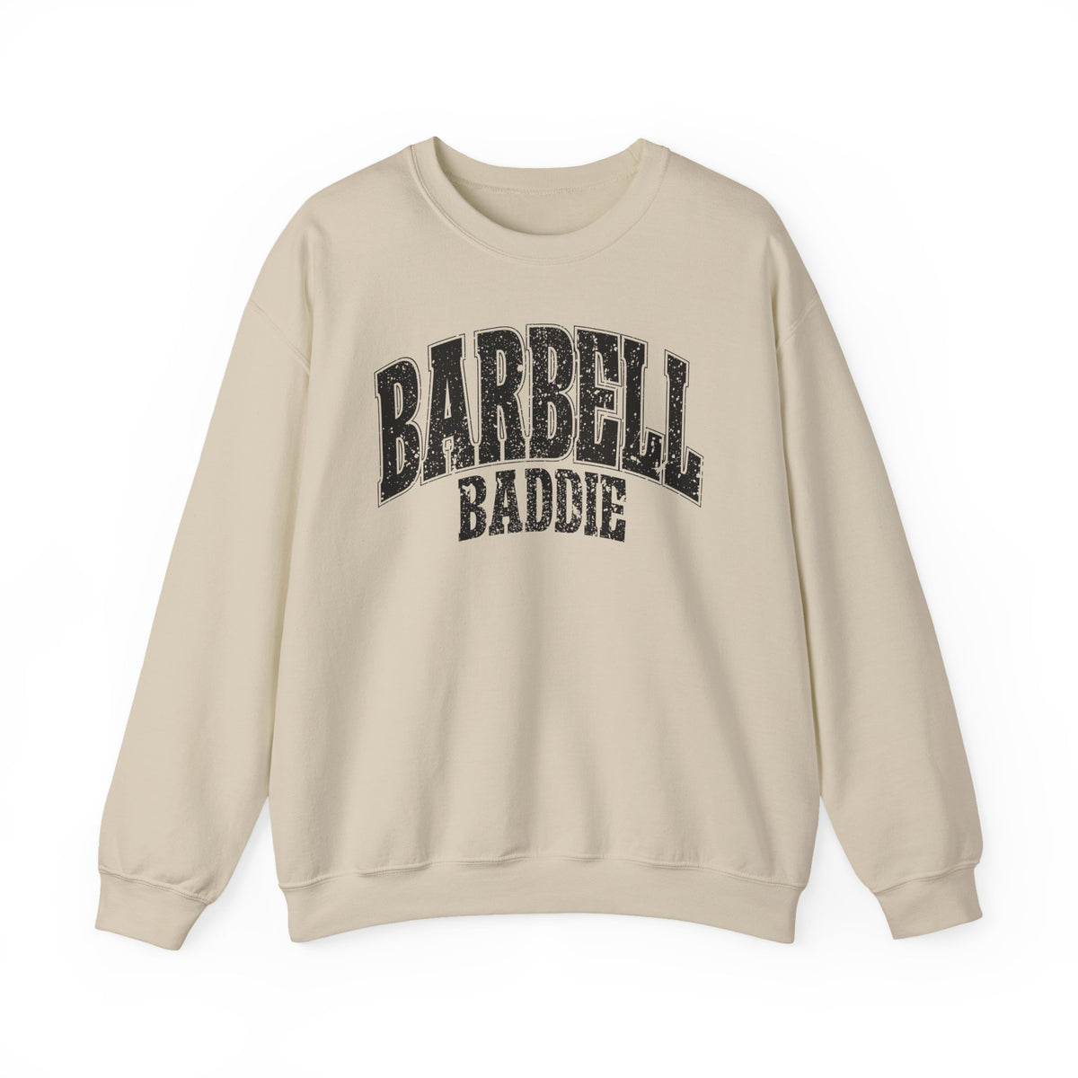 Barbell Baddie Sweatshirt | Gym Fitness Crewneck I Gildan Crewneck