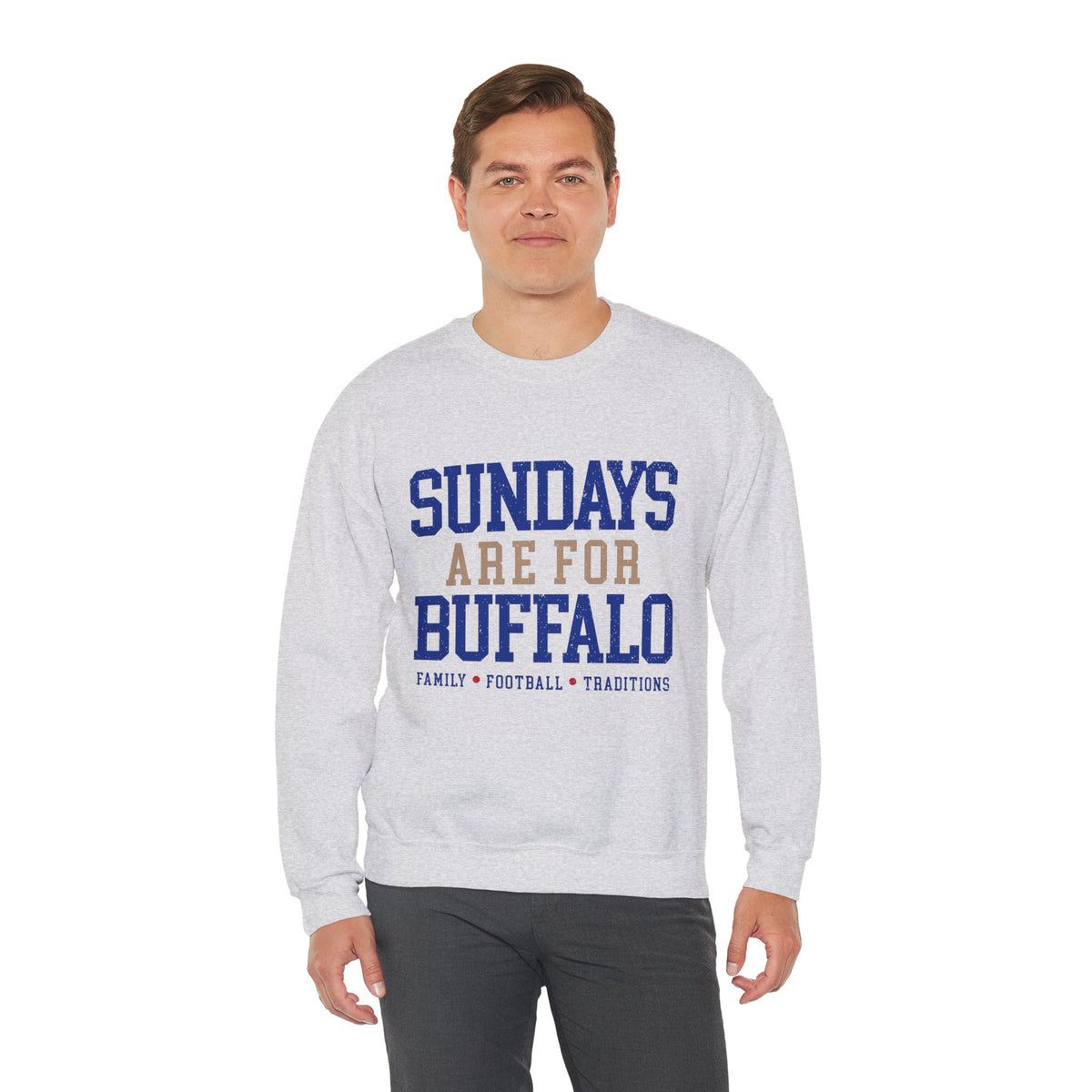 Sundays Are For Buffalo Bils Sweatshirt | NFL Football Fandom Crewneck I Gildan Crewneck Unisex