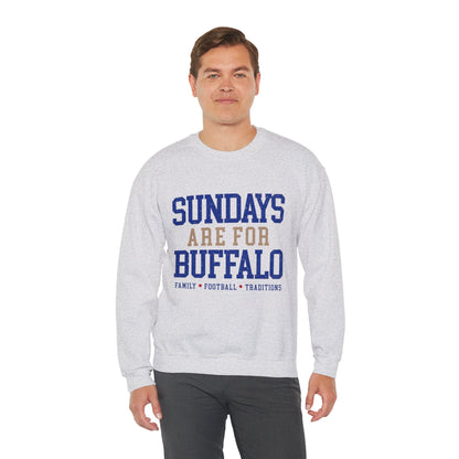 Sundays Are For Buffalo Bils Sweatshirt | NFL Football Fandom Crewneck I Gildan Crewneck Unisex