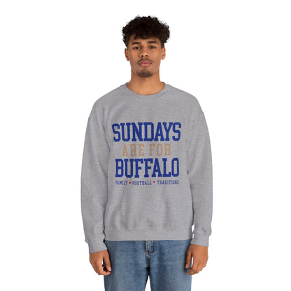 Sundays Are For Buffalo Bils Sweatshirt | NFL Football Fandom Crewneck I Gildan Crewneck Unisex
