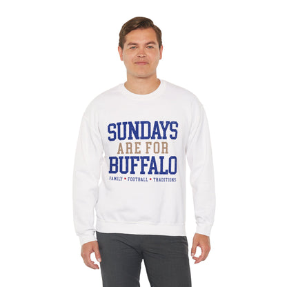 Sundays Are For Buffalo Bils Sweatshirt | NFL Football Fandom Crewneck I Gildan Crewneck Unisex