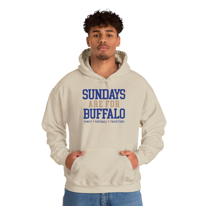 Sundays Are For Buffalo Hoodie | Football Tailgate Crew Pullover I Gildan Hoodie Unisex I Buffalo Bills NFL Fans