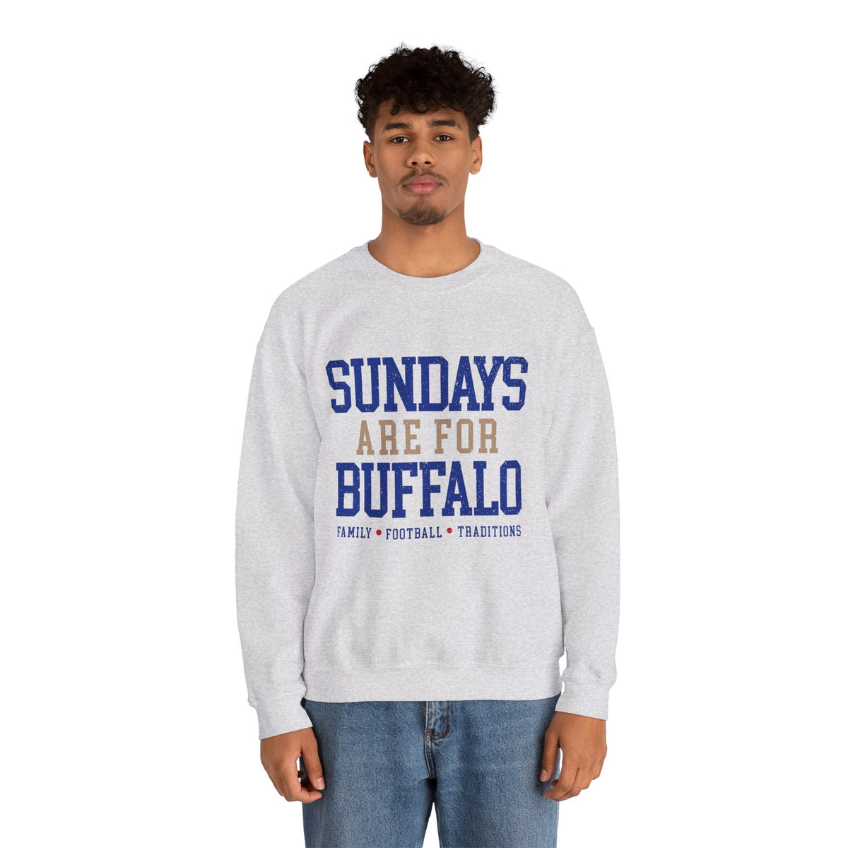 Sundays Are For Buffalo Bils Sweatshirt | NFL Football Fandom Crewneck I Gildan Crewneck Unisex