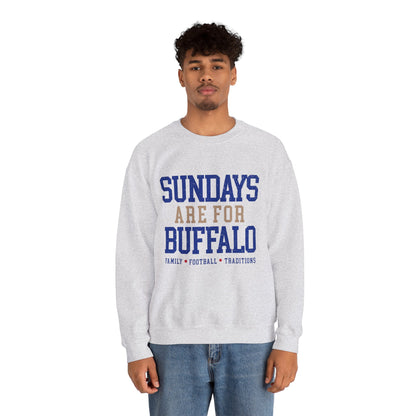 Sundays Are For Buffalo Bils Sweatshirt | NFL Football Fandom Crewneck I Gildan Crewneck Unisex