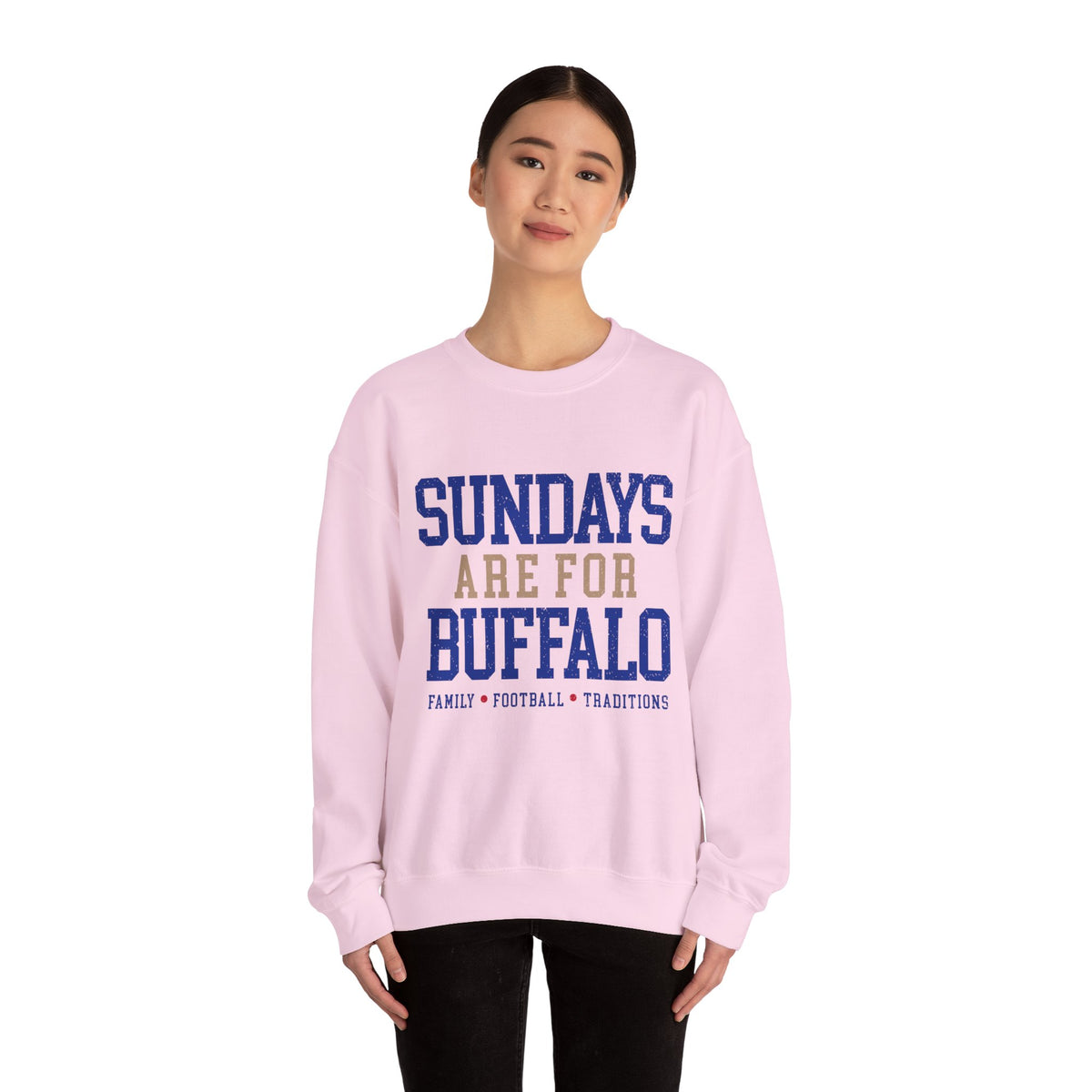 Sundays Are For Buffalo Bils Sweatshirt | NFL Football Fandom Crewneck I Gildan Crewneck Unisex