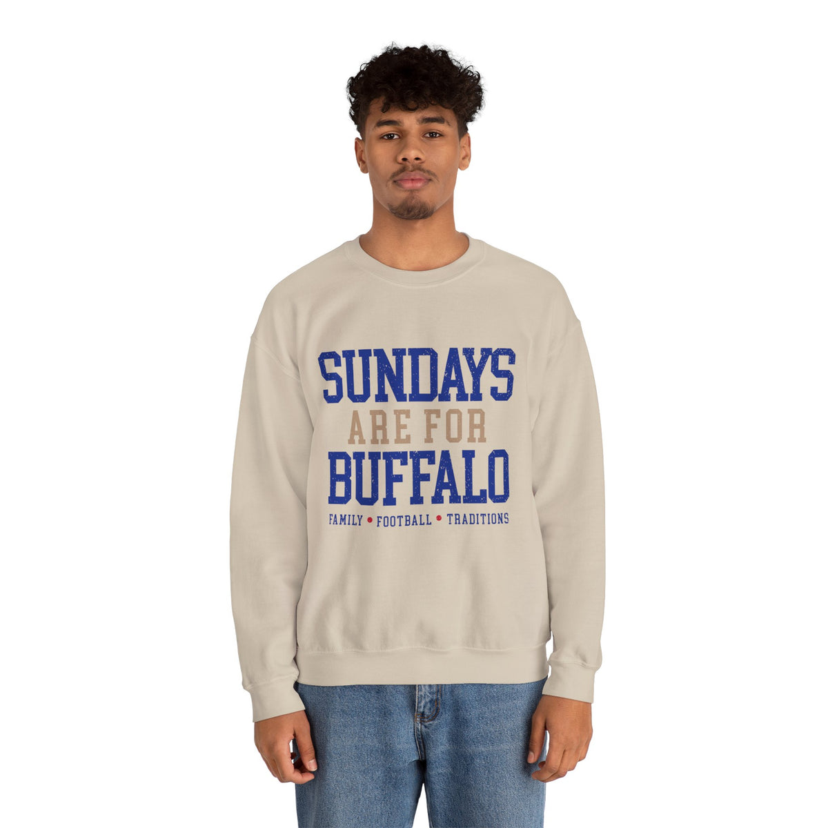 Sundays Are For Buffalo Bils Sweatshirt | NFL Football Fandom Crewneck I Gildan Crewneck Unisex