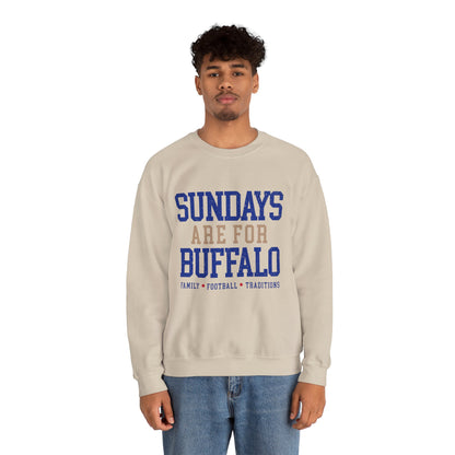 Sundays Are For Buffalo Bils Sweatshirt | NFL Football Fandom Crewneck I Gildan Crewneck Unisex