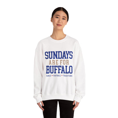 Sundays Are For Buffalo Bils Sweatshirt | NFL Football Fandom Crewneck I Gildan Crewneck Unisex