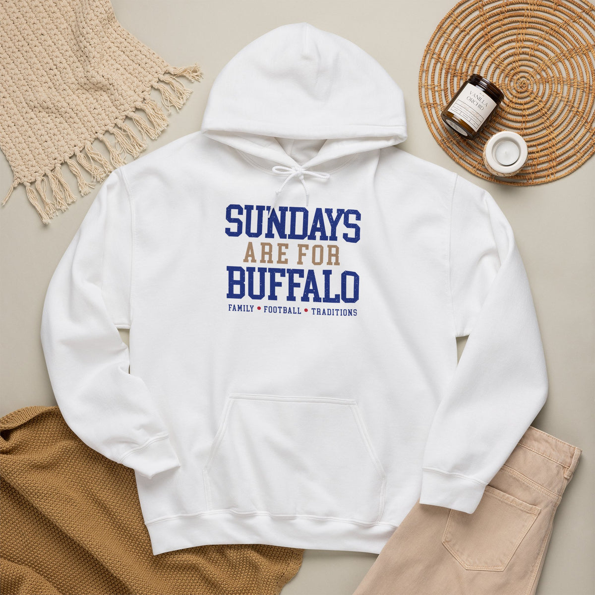 Sundays Are For Buffalo Hoodie | Football Tailgate Crew Pullover I Gildan Hoodie Unisex I Buffalo Bills NFL Fans
