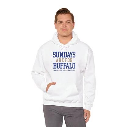 Sundays Are For Buffalo Hoodie | Football Tailgate Crew Pullover I Gildan Hoodie Unisex I Buffalo Bills NFL Fans