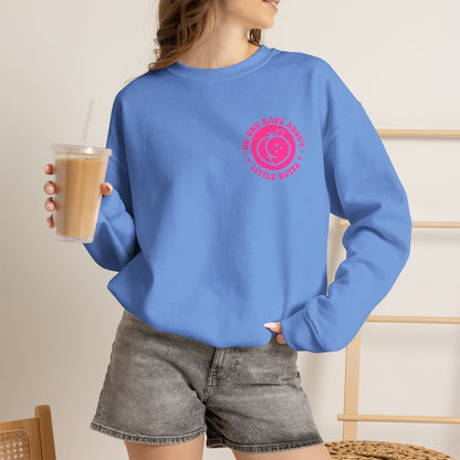 Squat Because No One Raps About Little Butts Sweatshirt | Pink Retro Fitness Quote I Gildan
