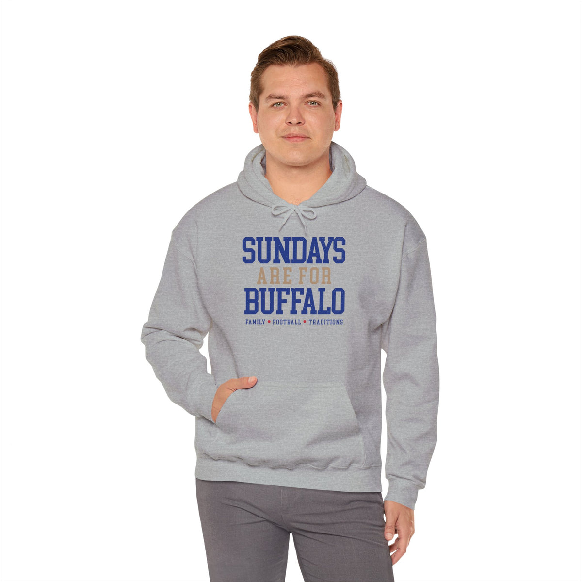 Sundays Are For Buffalo Hoodie | Football Tailgate Crew Pullover I Gildan Hoodie Unisex I Buffalo Bills NFL Fans