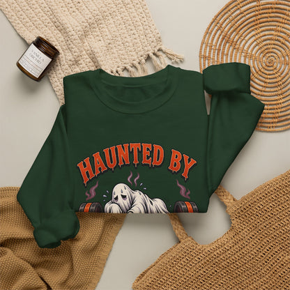 Haunted By My Last Set Sweatshirt | Ghost Lifting Gym Fitness I Gildan Crewneck