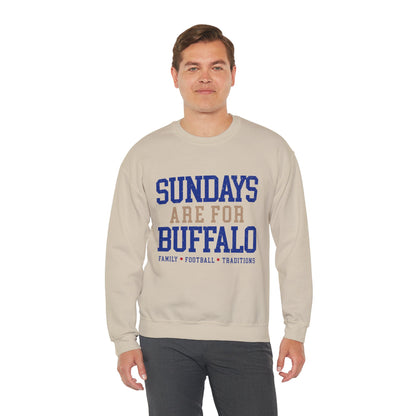 Sundays Are For Buffalo Bils Sweatshirt | NFL Football Fandom Crewneck I Gildan Crewneck Unisex