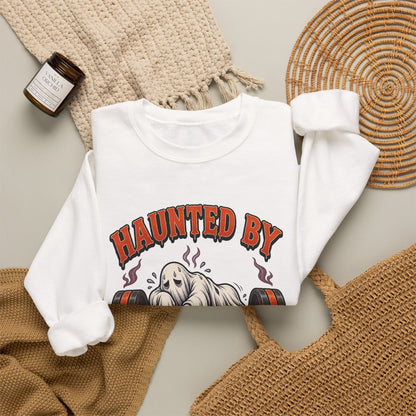 Haunted By My Last Set Sweatshirt | Ghost Lifting Gym Fitness I Gildan Crewneck