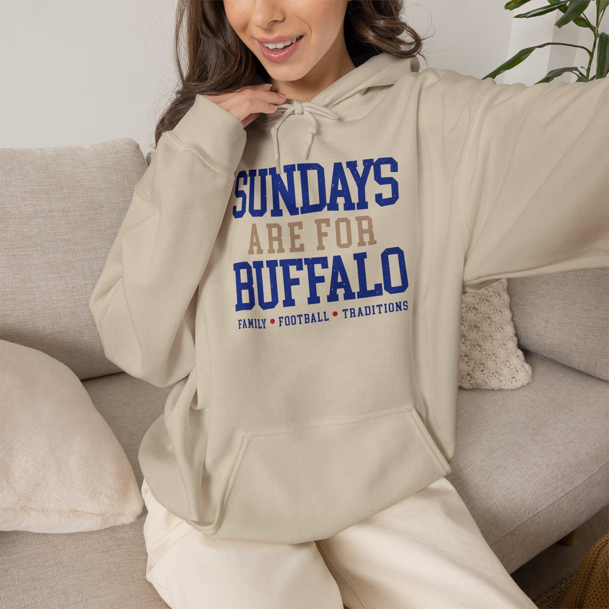 Sundays Are For Buffalo Hoodie | Football Tailgate Crew Pullover I Gildan Hoodie Unisex I Buffalo Bills NFL Fans