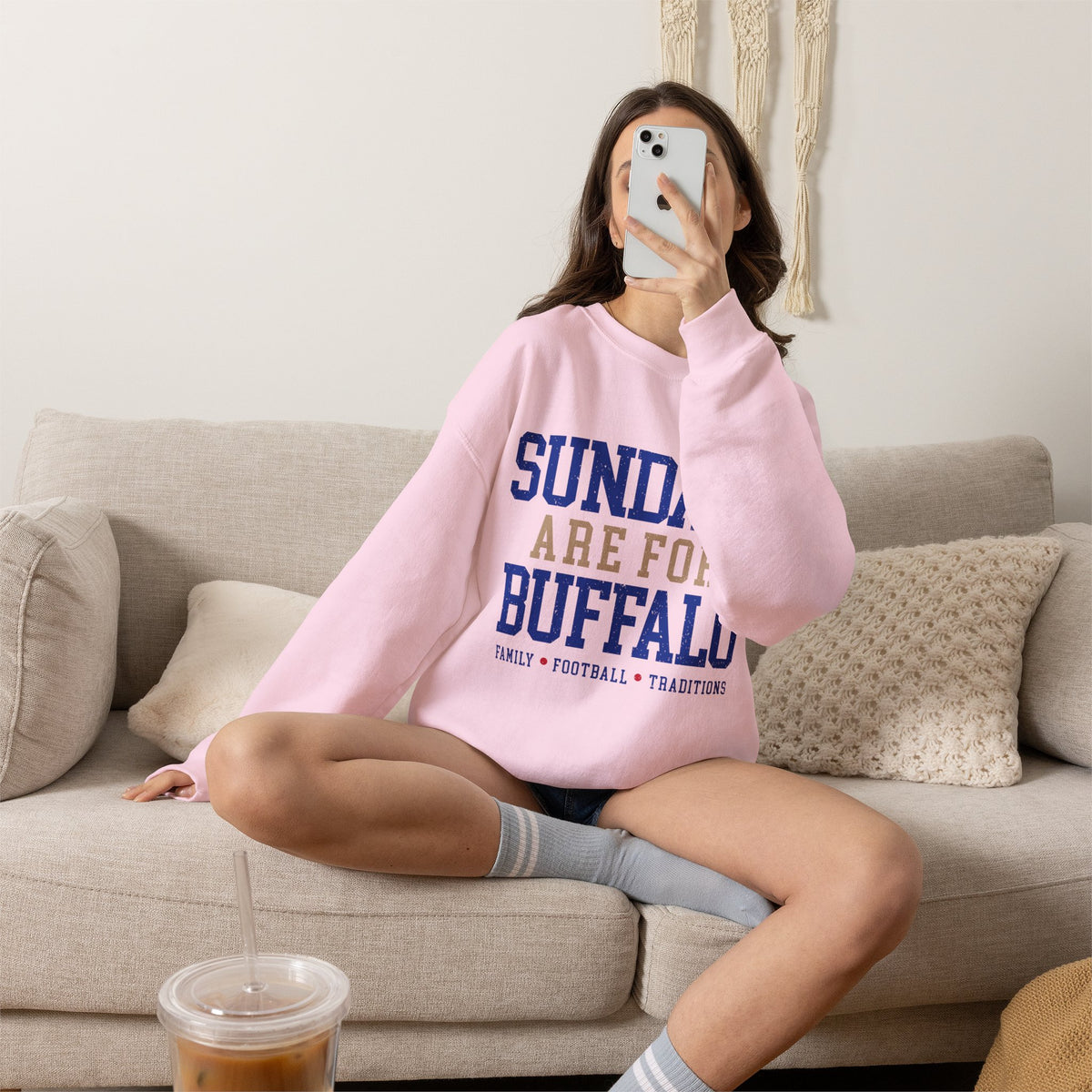 Sundays Are For Buffalo Bils Sweatshirt | NFL Football Fandom Crewneck I Gildan Crewneck Unisex