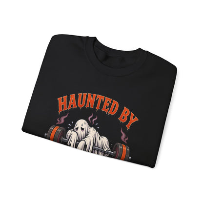 Haunted By My Last Set Sweatshirt | Ghost Lifting Gym Fitness I Gildan Crewneck