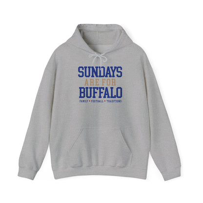 Sundays Are For Buffalo Hoodie | Football Tailgate Crew Pullover I Gildan Hoodie Unisex I Buffalo Bills NFL Fans