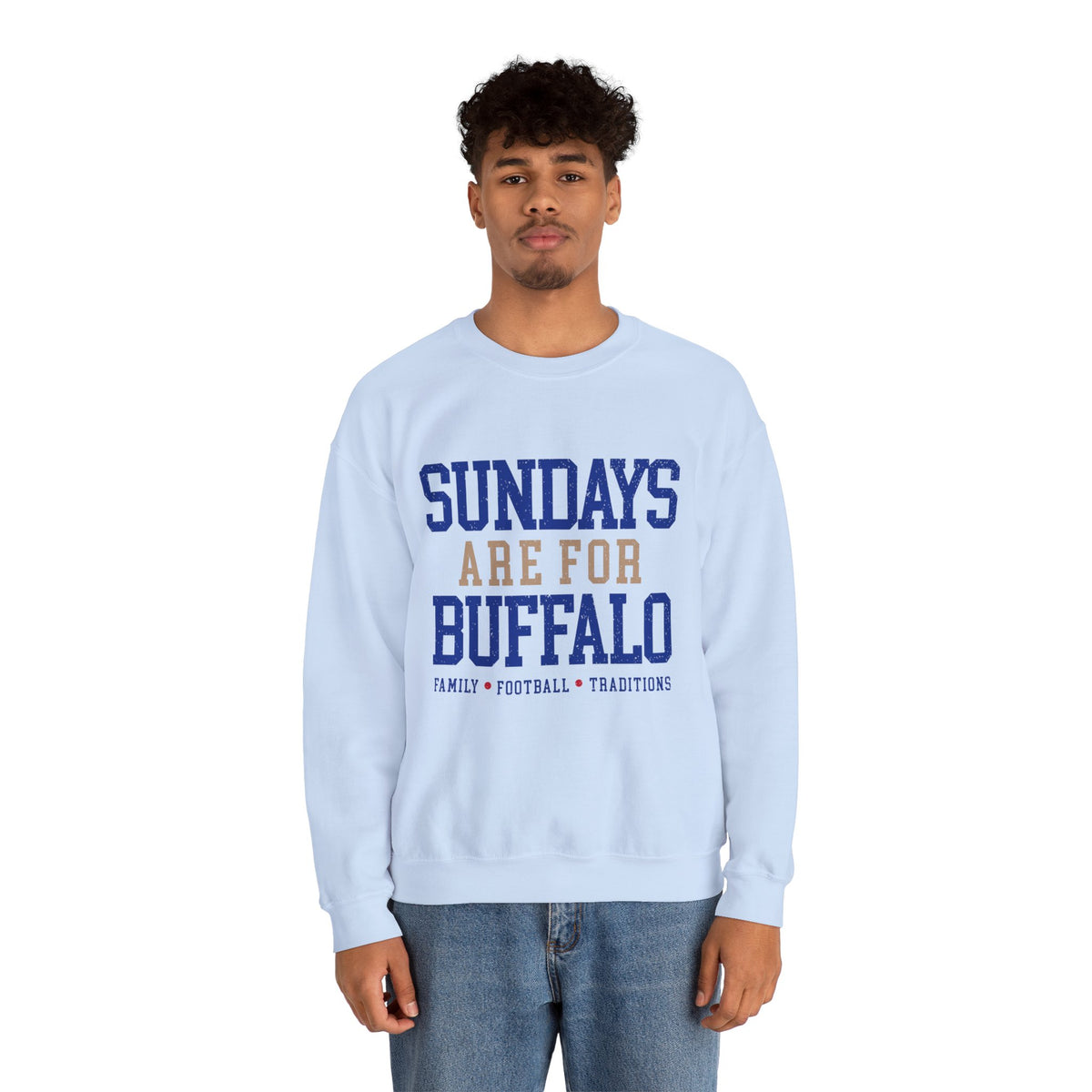 Sundays Are For Buffalo Bils Sweatshirt | NFL Football Fandom Crewneck I Gildan Crewneck Unisex