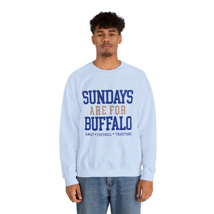 Sundays Are For Buffalo Bils Sweatshirt | NFL Football Fandom Crewneck I Gildan Crewneck Unisex