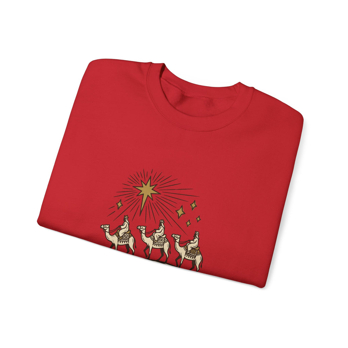 Three Wise Men Christmas Sweatshirt | Nativity Camel Storybook